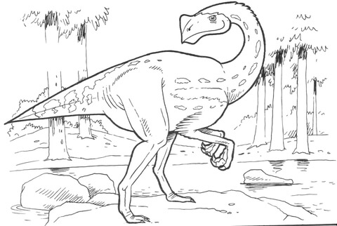 Pergrasylis Dinosaur  Coloring Page